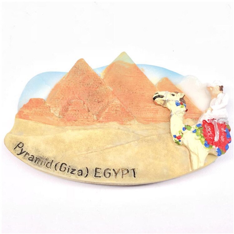 Souvenir Fridge Magnet Egypt Camel Pyramid Giza Cairo Egypt Egyptian Puppet Refrigerator Magnets Sticker Home Decoration
