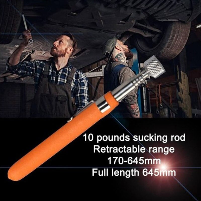 Tige d'aspiration magnétique portable avec éclairage LED, pour l'inspection des murs intérieurs