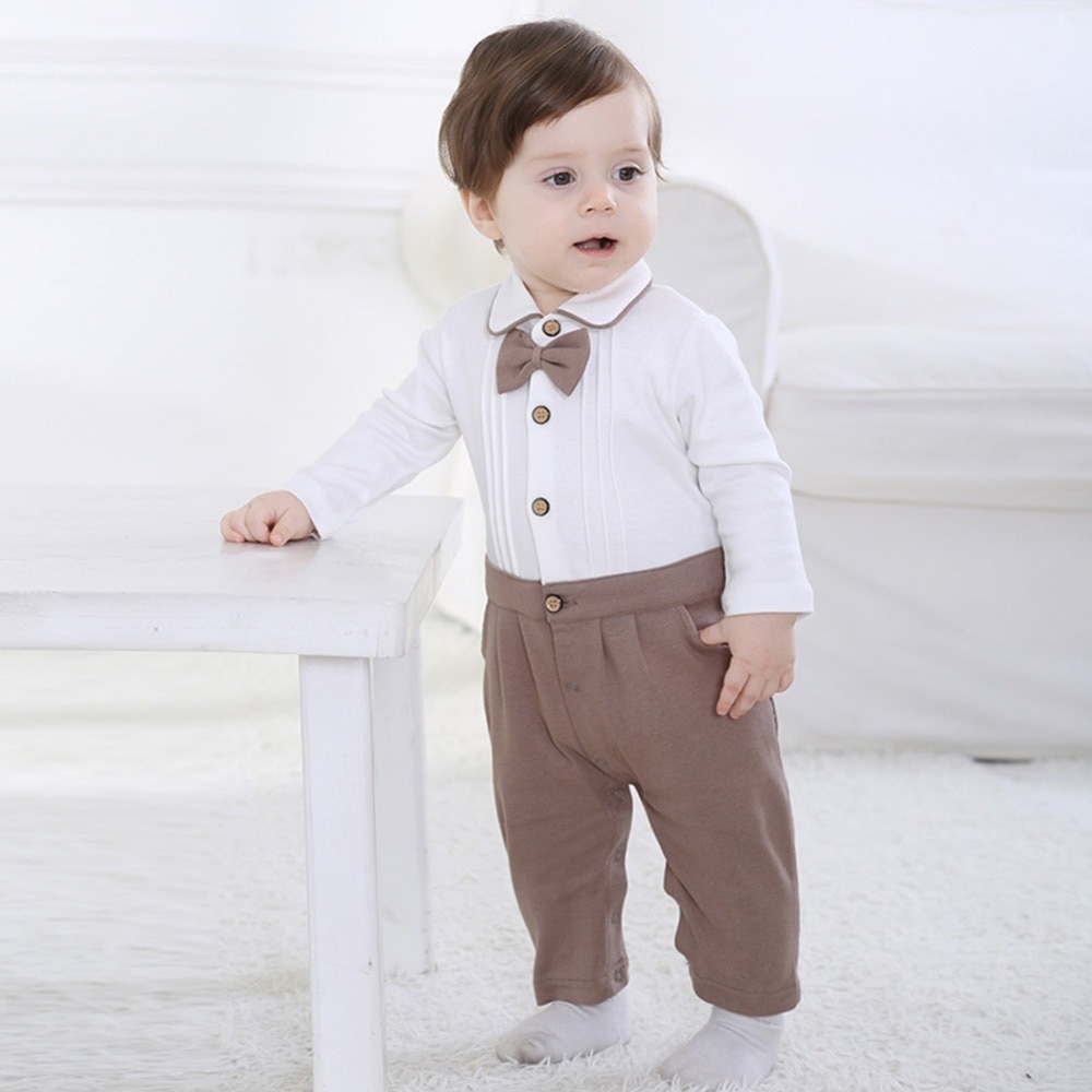 Bebé niño Caballero Romper Chaleco de esmoquin mono conjunto Formal