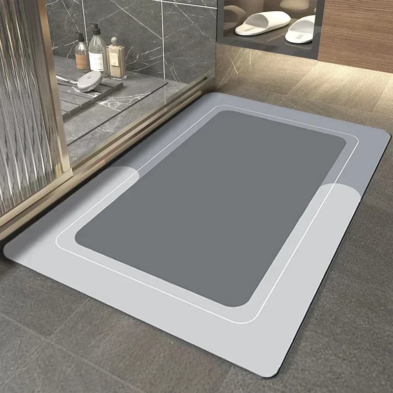 Super saugfähige bat matten schnell trocknender Schlecht teppich rutsch eitern Toiletten bereich Eingang Fuß polster Heimat Küchen tür dekorativer Teppich: Schwarz