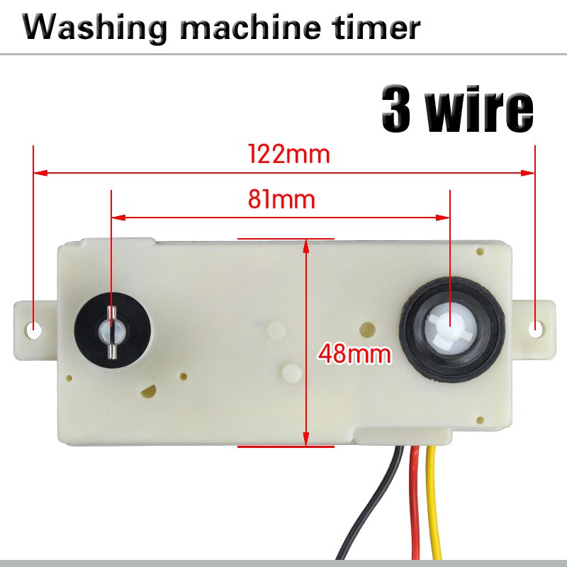 Temporizador universal de 3 líneas, doble eje, 15 minutos, para lavadora, temporizador