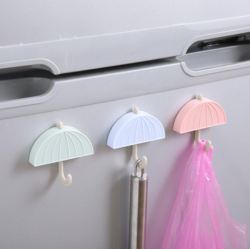 Umbrella Shaped Refrigerator Magnetic Hooks Kitchen Fridge Sticker Magic Storage Hook Hanging Holder Strong magnetic