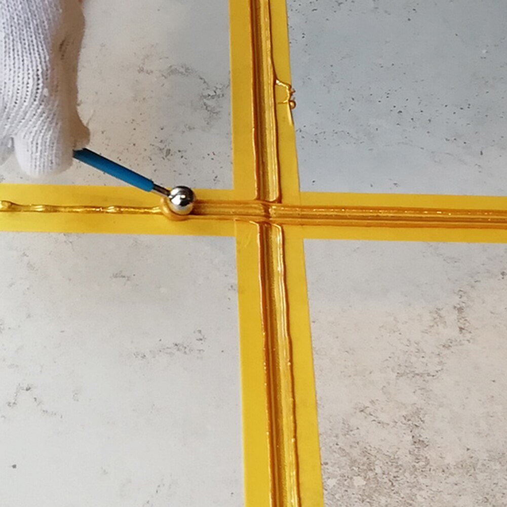 4pcs Floor Tile Grout Construction Tools Double Steel Tile Pressed Ball Ceramic Floor Grout Repairing Scraping Tool