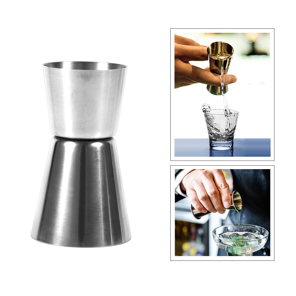 8pcs Stainless Steel Bar Set Tool Cocktail Shaker Mixer Drinker With Wood Holder Stand Drinking Tool 750ML