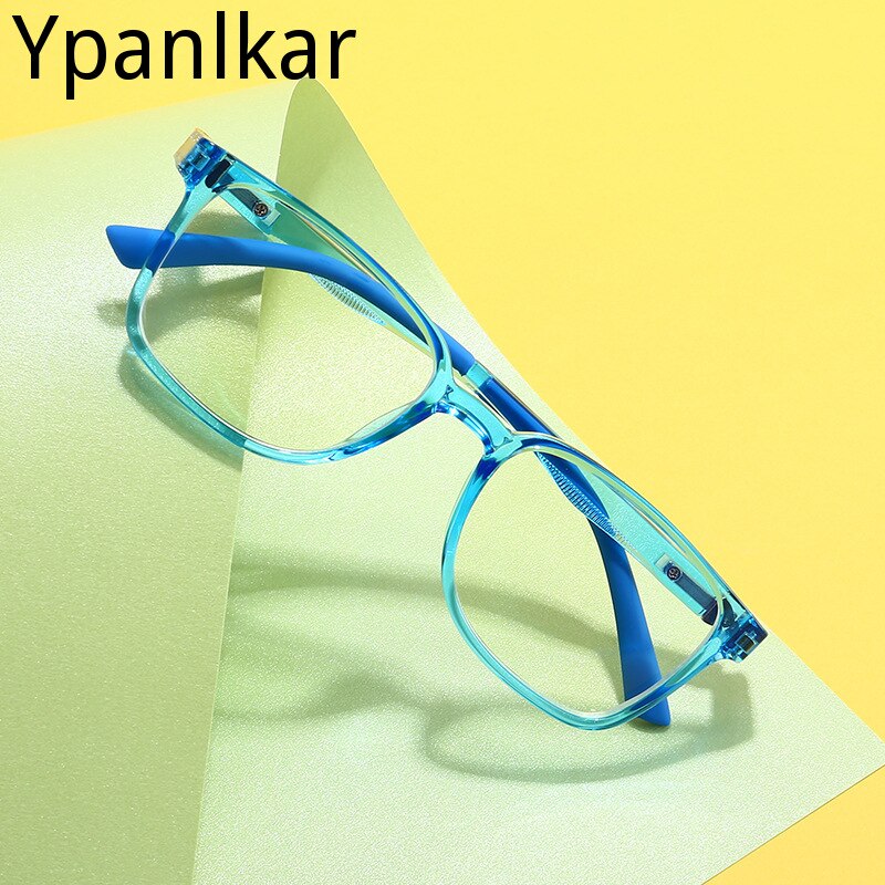 Gafas de luz azul con bloqueo para niños y niñas, lentes transparentes TR90 con marco de silicona suave, UV400,
