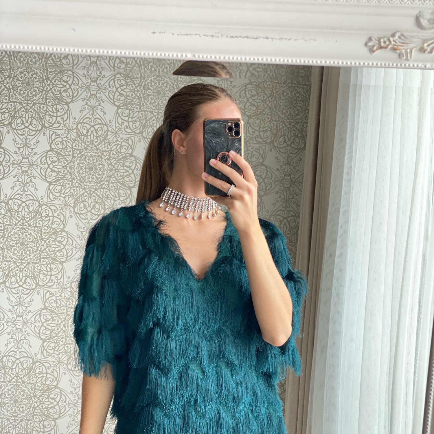 Luxury Multilayer Crystal Rhinestones Choker Necklace Women Indian Ethnic Statement Large Collar Necklace Jewelry