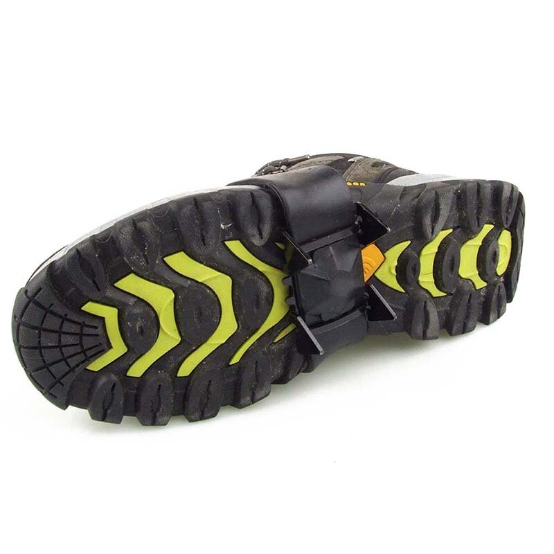 1 paar bergschoenen, ijs/sneeuw stijgijzers tanden 4 hoezen regenachtige dag antislip voor buiten zwart
