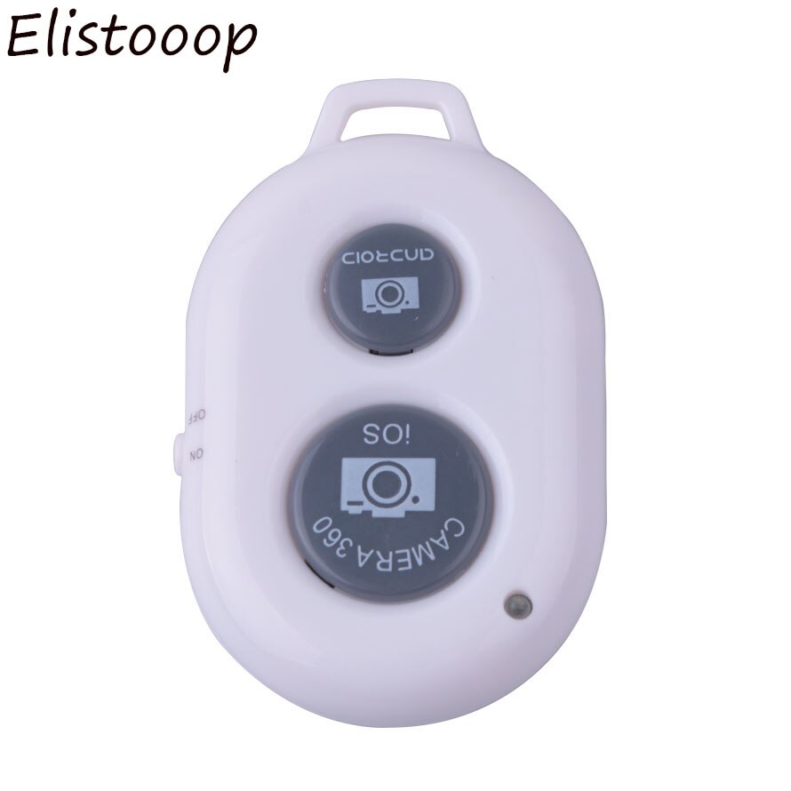Elistooop Wireless Bluetooth Camera Remote Controller Self-Timer Camera Stick Shutter For iphone 6 6s 7 samsung s8: White