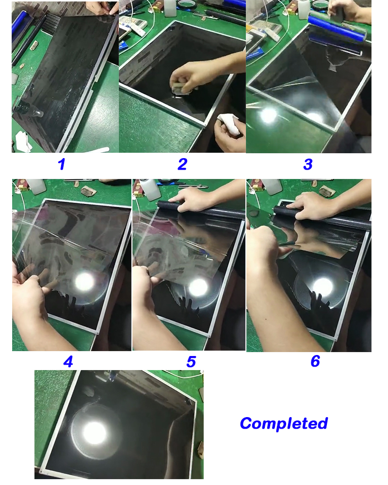 22inch/24inch/27inch 0/90/45 degree Glossy LCD Polarizer Polarizing Film for LCD LED IPS Screen for TV
