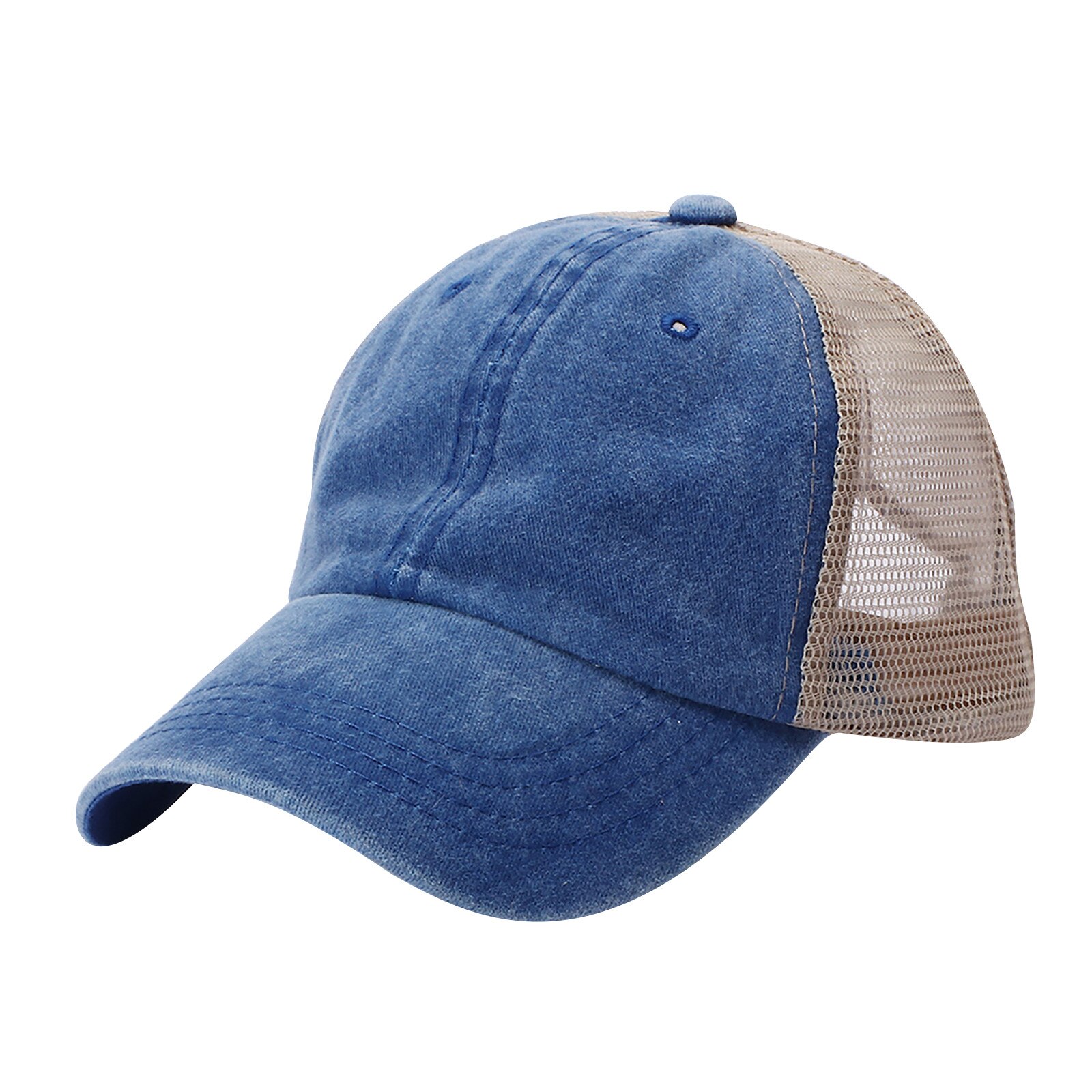 Gorro de Hip Hop para mujer, ropa de calle de malla, retales, estampado, protección solar, combina con todo, sombrero de pesca: B