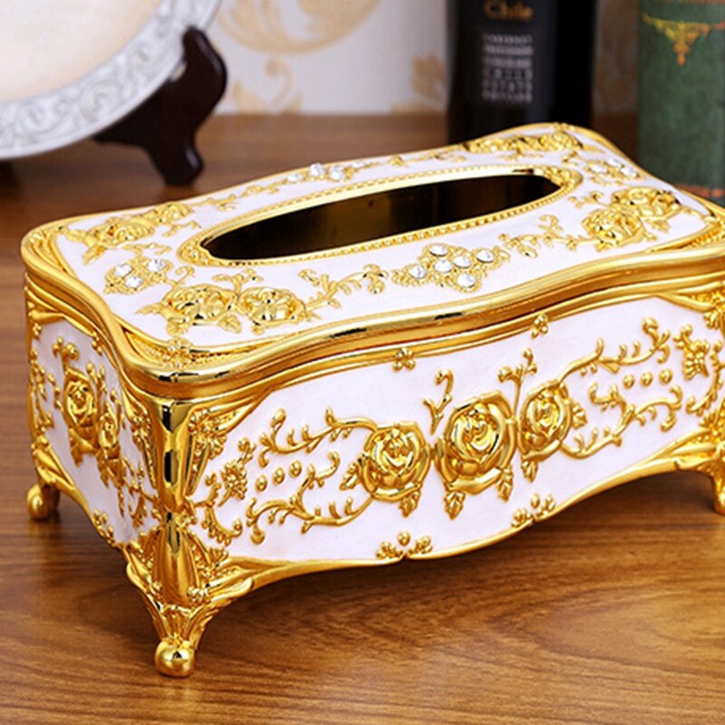 Luxury European Plastic Tissue Box Ktv Handkerchief Toilet Paper Holder