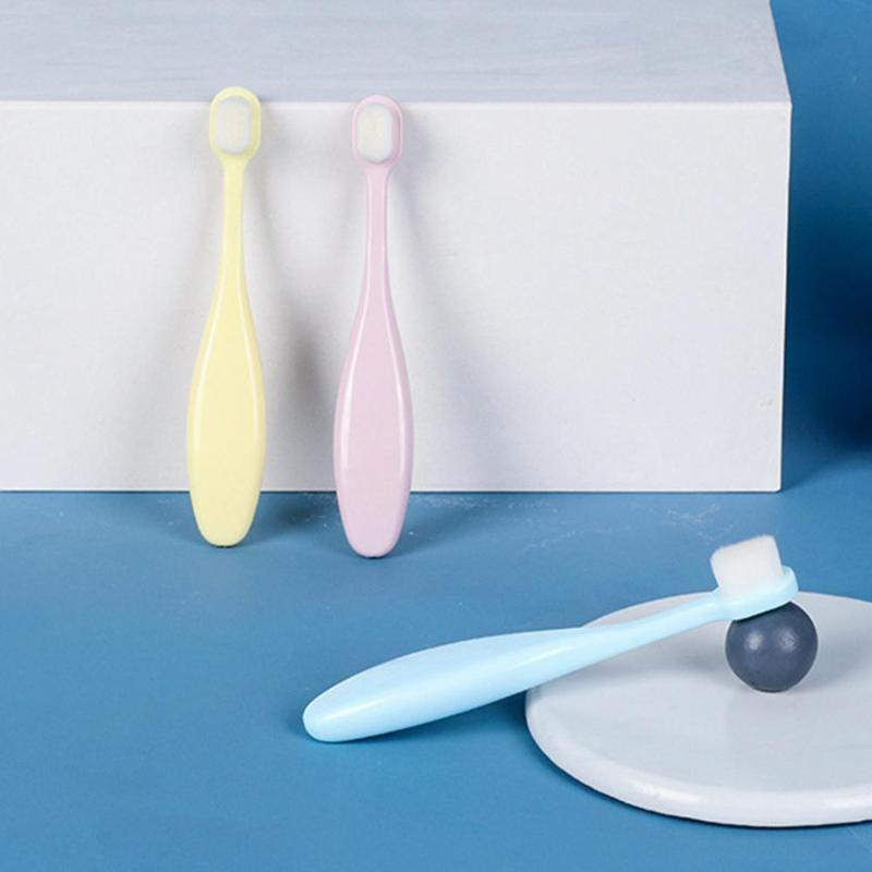 Baby Tooth Brush Cute Children Soft Bristle Toothbrush Baby Dental Care Bamboo Fiber Handle Learning Brush Teeth For Kids