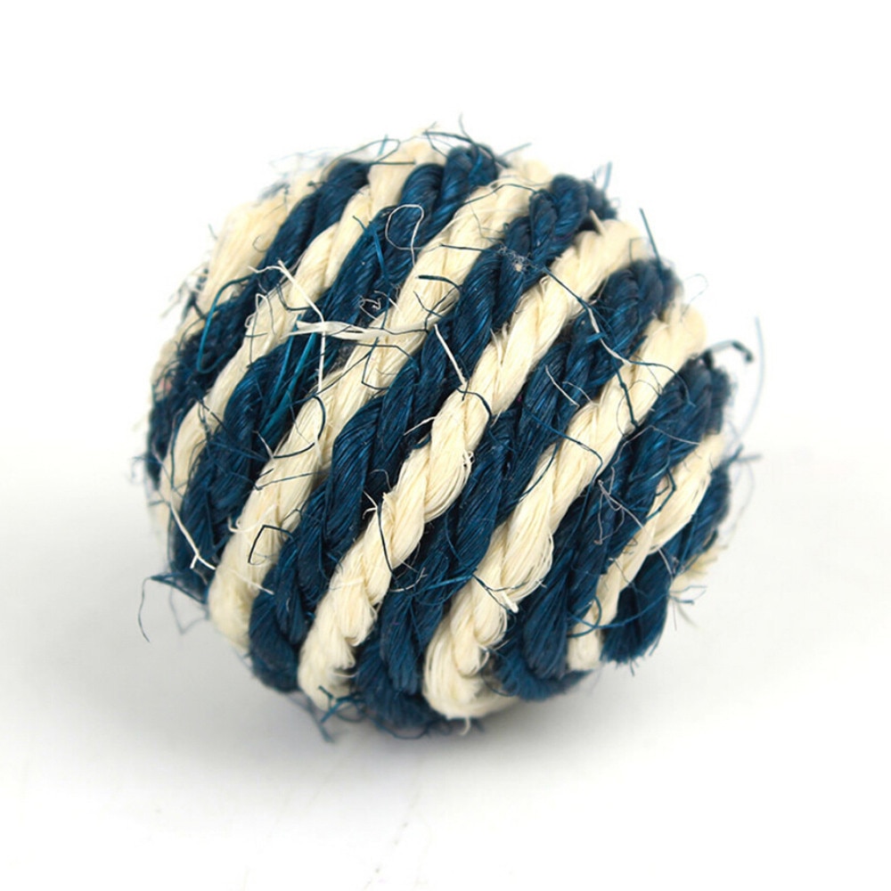 40 # Chat animal de compagnie Sisal corde armure balle Teaser jouer balle tissée mâcher hochet Scratchs Chat attraper jouets pour Chat produits pour animaux de compagnie