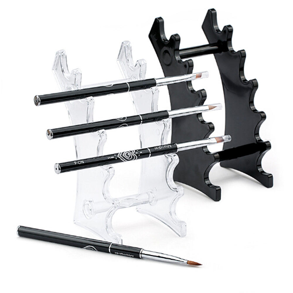 Afneembare Trasparent Zwarte Pen Houder Cosmetische Borstel Oogschaduw Lippenstift Display Stand Rack Bureau Briefpapier Organisator Plastic