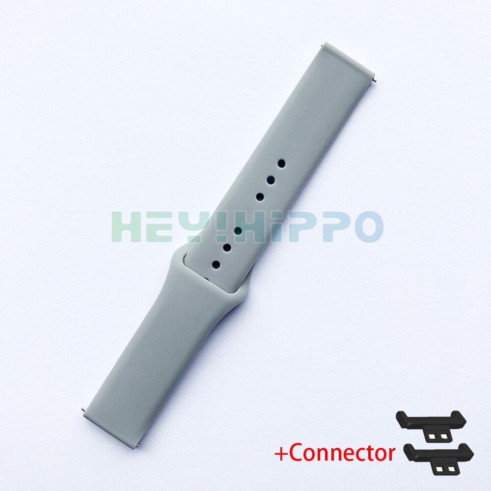 Correa de silicona para Huawei watch FIT, banda deportiva suave para huawei fit, accesorios de repuesto para pulsera: Gris