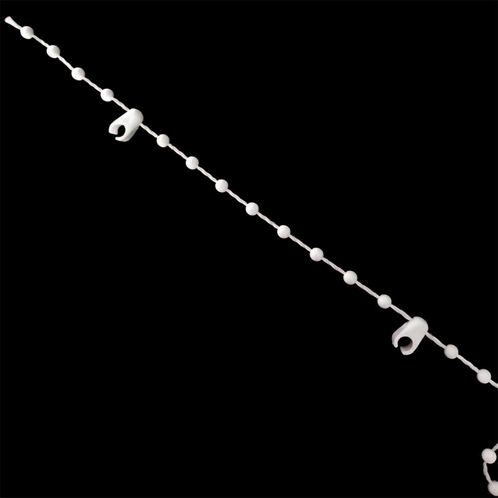 10M Blinds Bead Chain Shade Blind Beaded Chain Cord for Household Shade Window Curtain White Plastic Roller Blind Chain Repair