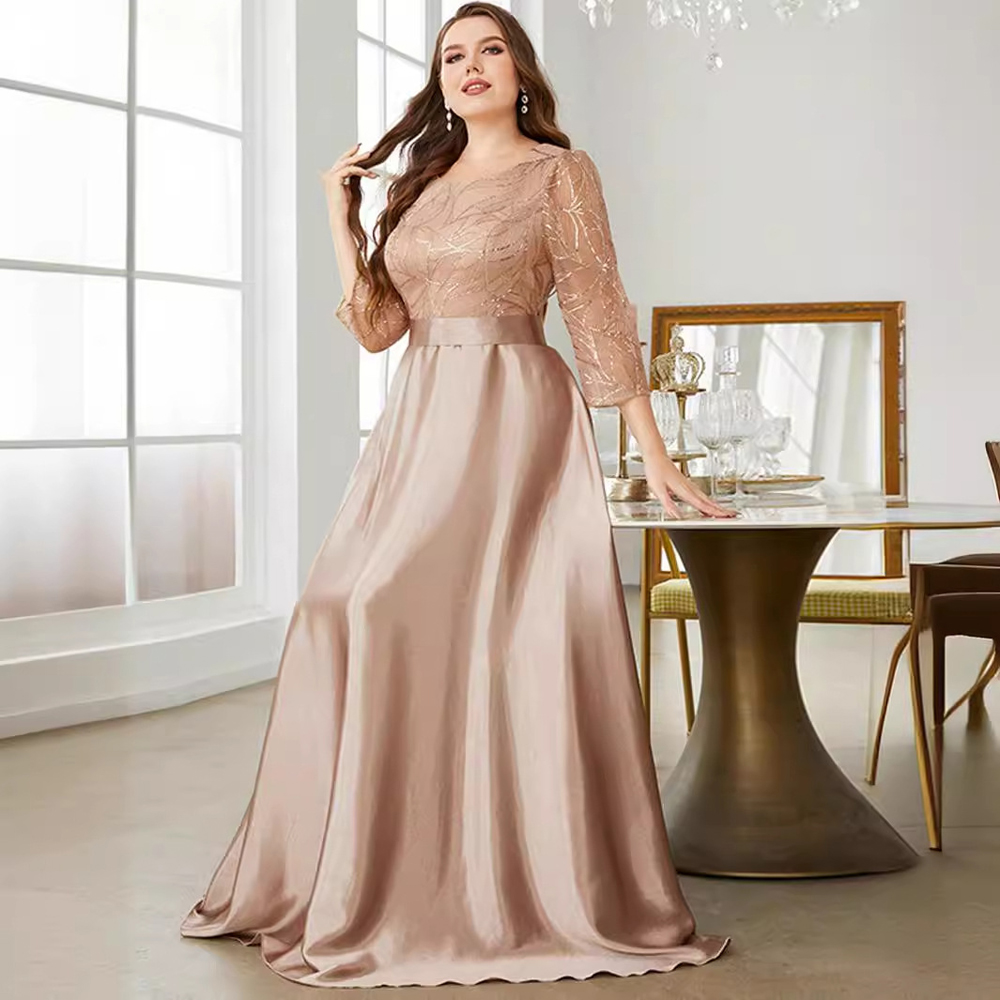 2025 longo desempenho formal feminino vestido de noite festivo para festas venda roxo elegante vestidos de festa gordinho robe gala femme