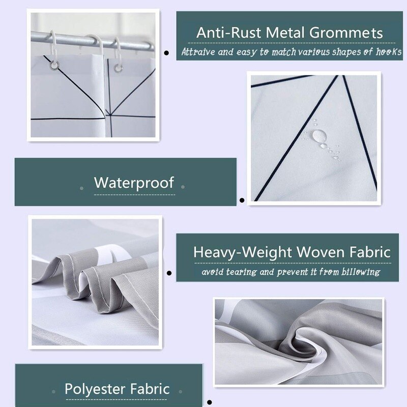 Moderne Timesm Badkamer Douchegordijn Kleurrijke Bloem Douche Gordijnen Duurzame Stof Bad Gordijn Waterdicht Reukloos Badkamer