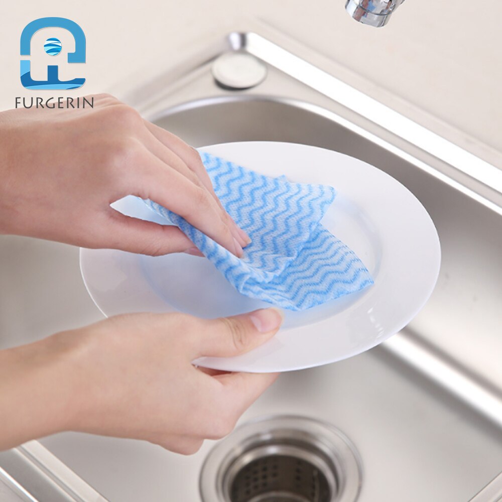 FURGERIN Kitchen Towel Disposable Dish Towels for Dishes kitchen clothes women Kitchen Cleaning Accessories dish cloth Non-woven