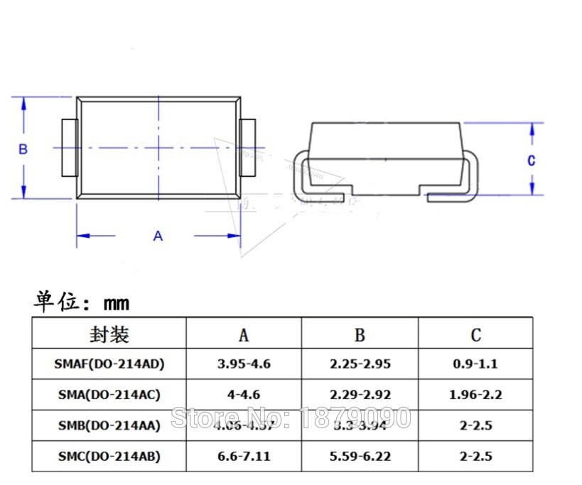 50PCS SMAF DO-214AD 2A 20V 40V 60V 80V 100V 120V 150V 200V SS22F SS24F SS26F SS28F SS210F SS212F SS215F SS220F