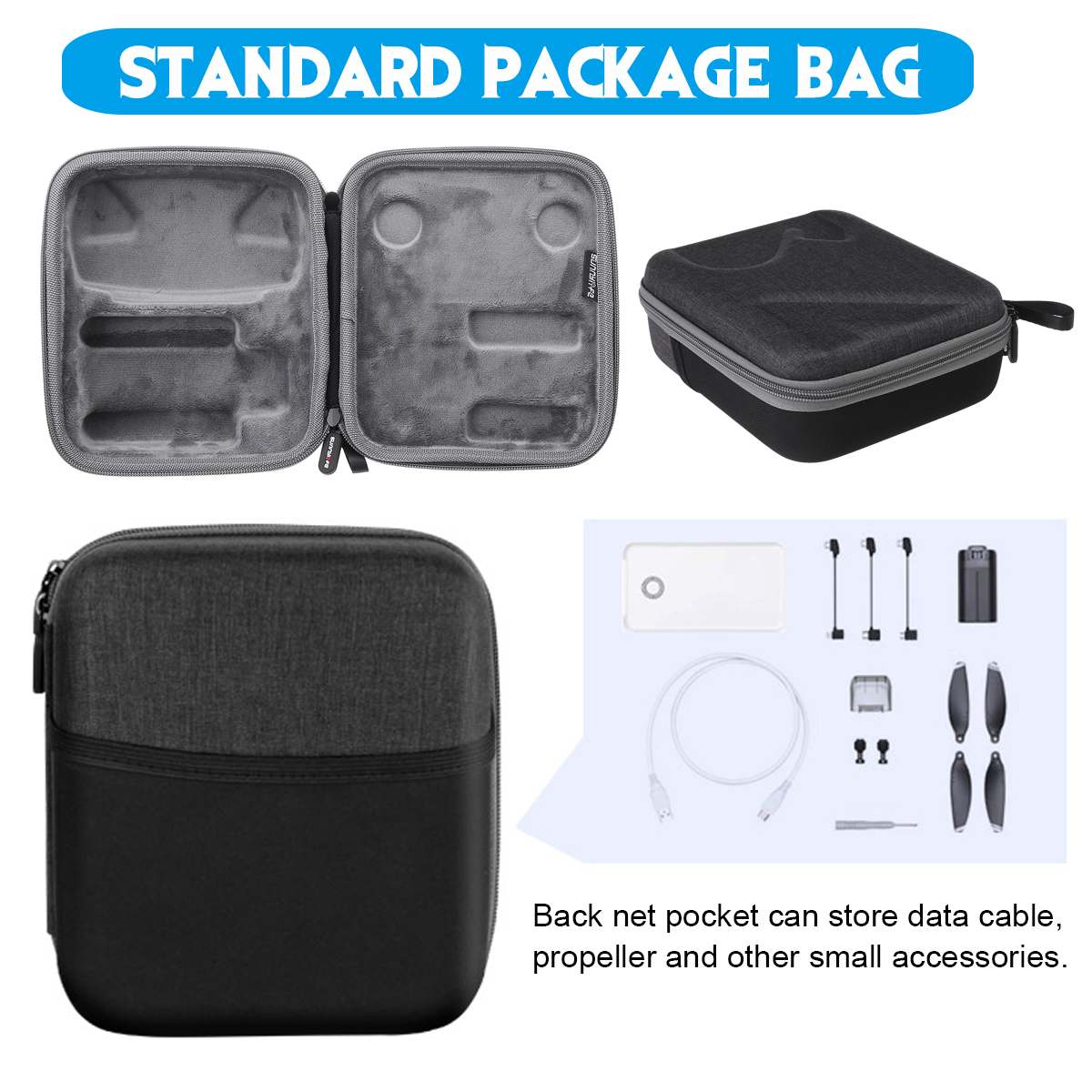 NEUE Drohne Kasten Tasche Schutz Fernbedienung Lagerung Tasche Kasten Beutel Für DJI Mavic Mini Drohne & Zubehör: 3