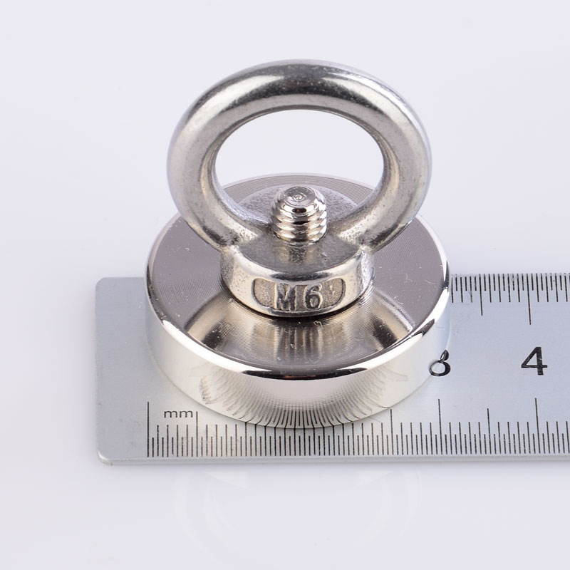 Sterk neodym magnet fiskekrok søkemagneter 0-80kg for vannmåler magnetisk utstyr holder: 0-40kg 1pc