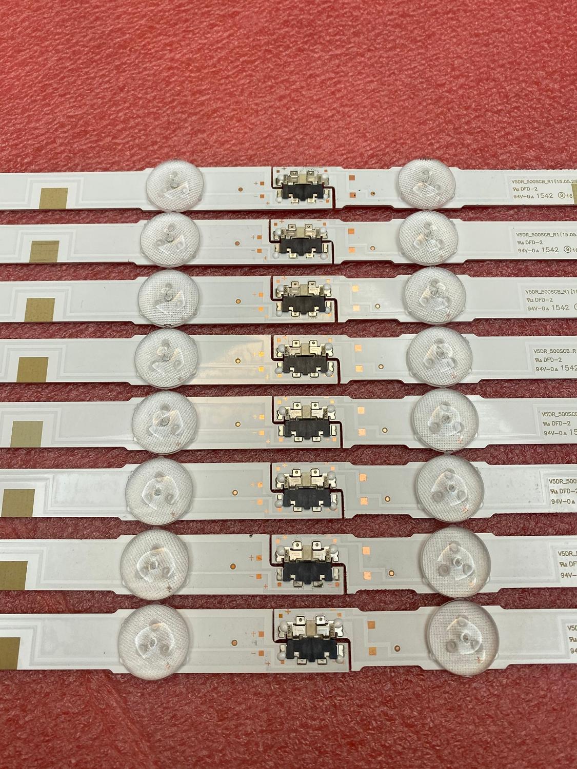 16 pz striscia di retroilluminazione a portato per Samsung 50JS7200 UE50JU6800 UN50JS7000 BN96-38480A 38479A V5dott_500SCA 500SCB_R1