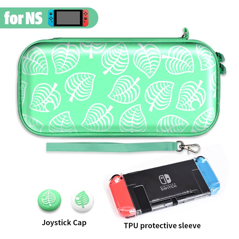 DATA FROG Animal Crossing Portable Travel Carrying Case For Nintendo Switch/Lite Console Storage Bag For NS Lite Accessories: For Switch 03