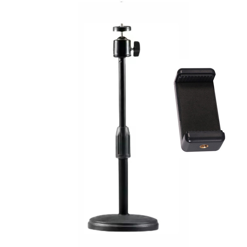 Desktop-Stativ für Handy, Webcam, DSLR-Kamera, Tisch-Tripie-Ständer, Halterung für Smartphone, Handy, Webcam-Unterstützung: Default Title
