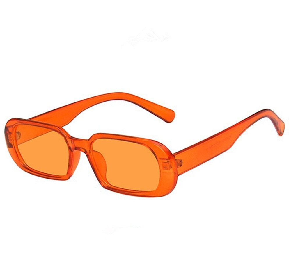 retro Sonnenbrille Frauen Oval Sonnenbrille Männer Jahrgang Grün verrotten Brillen Damen Reisen Stil UV400 очки Fahrer Brille: Orange