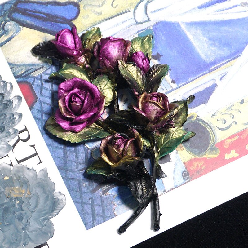 3D Geometric Rose Flower Silicone Mold for Sunflower Rose Turnsole Silicone Mold Jewelry Making Charms Diy Silica Molds Craft