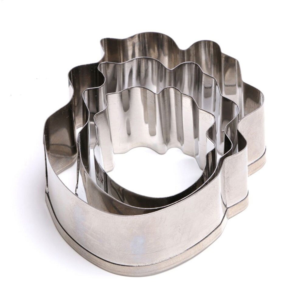 Linsbaywu 3 Stks/set Papegaai Tulp Bloemblaadje Bloem Cookie Cutter Cake Decorating Gereedschap Fondant Sugarcraft Candy Cupcake Biscuit Mallen