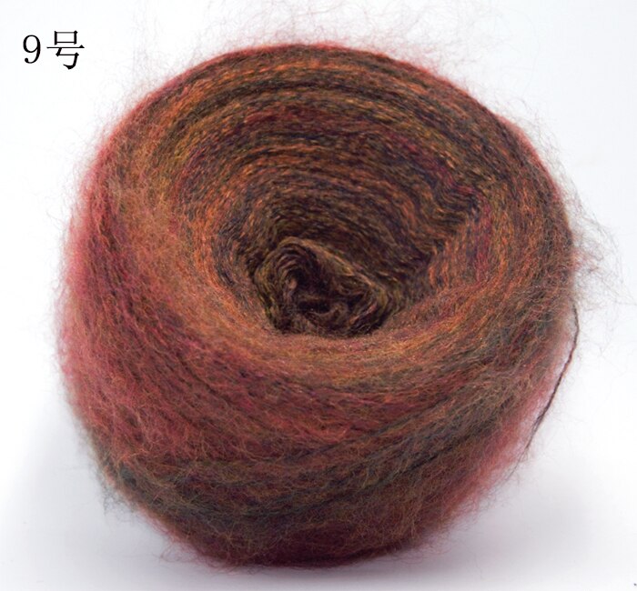 Neue 250g Natürliche importieren Bunte Raum farbstoff Phantasie Mohair Acryl Merino Wolle Garn Hand betroffen Häkeln Gewinde, z3907: 9