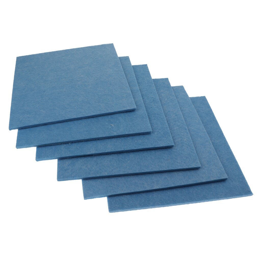 6 Pcs Geluidsisolatie Akoestische Schuim Panel Polyester Vezel Voor Studio Ktv Geluid Isolatie