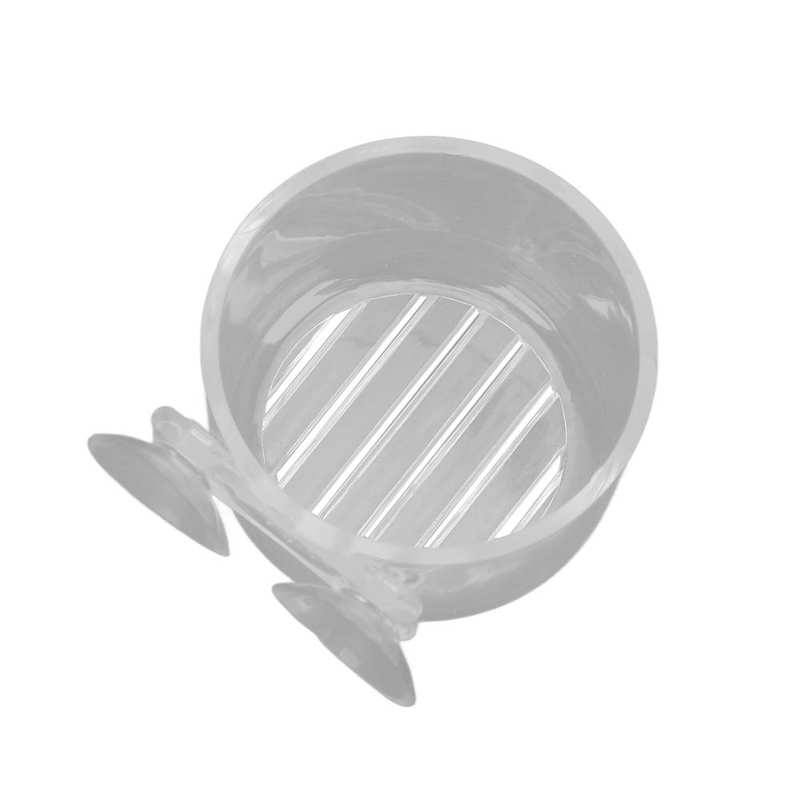 Red Worm Fish Feeder Stable Structure Aquarium Cone Red Worm Feeder with Suction for Tropical Fish