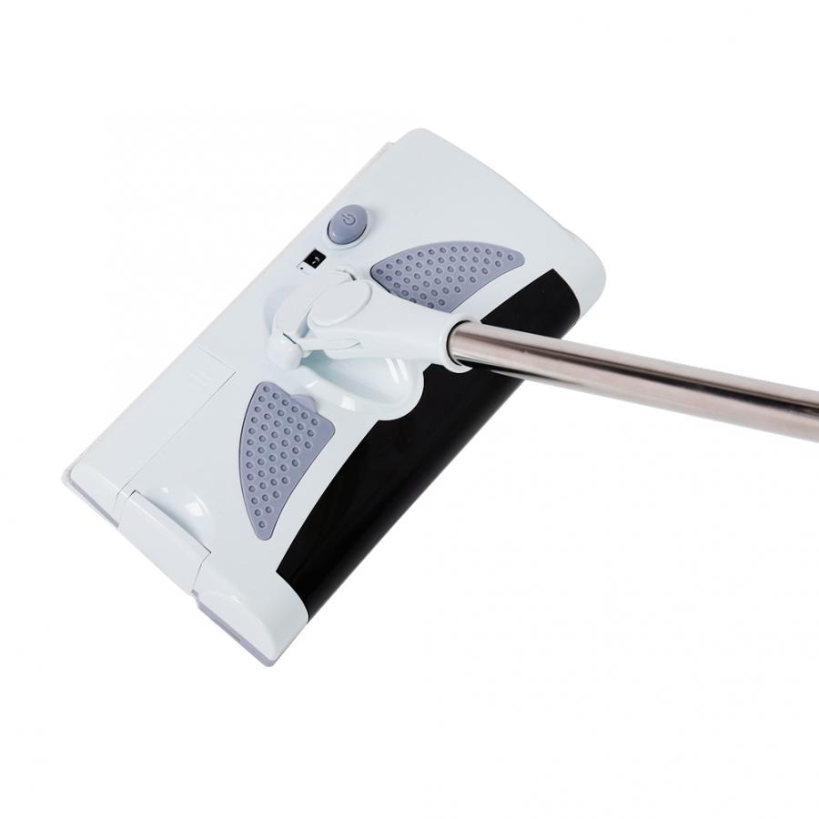 Balai électrique à main, balai sans fil rechargeable à 360 degrés, balai plat multifonctionnel pour le nettoyage des sols