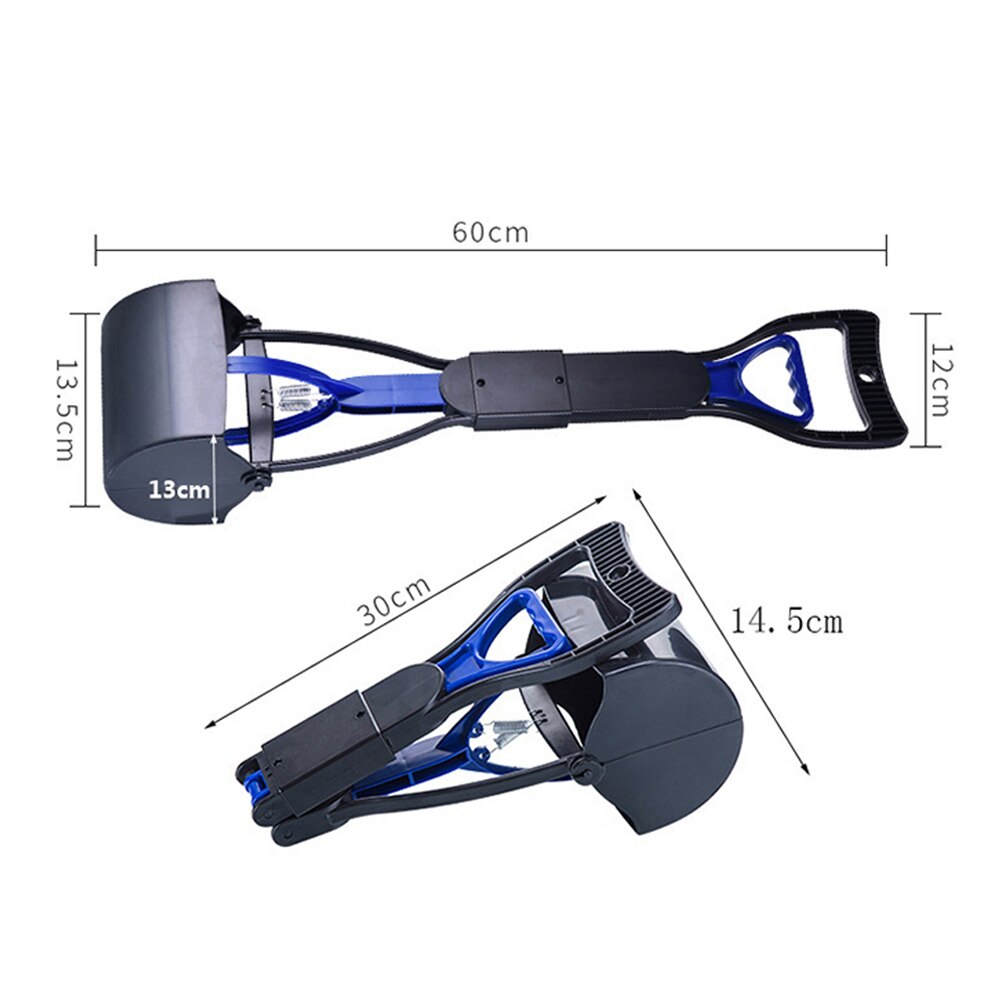 Ramasse-crottes pour animaux de compagnie, pelle à crottes de chien à long manche, pelle à crottes à mâchoire, ramassage des déchets d'animaux, outils de nettoyage extérieur pour animaux de compagnie