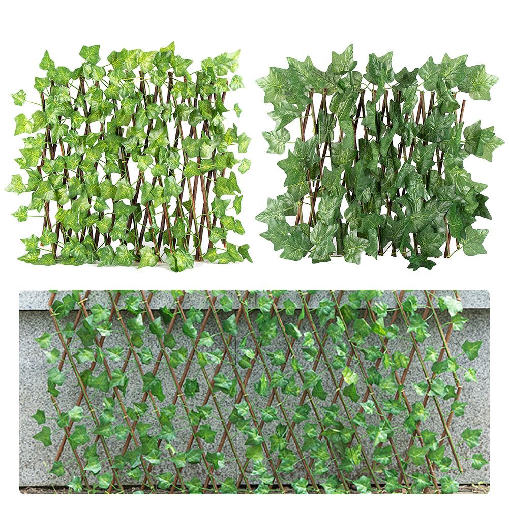 Artificial Garden Plant Fence Privacy Screening Fence Privacy Screen Backyard Home Courtyard Decoration Green Leaf Garden Fence