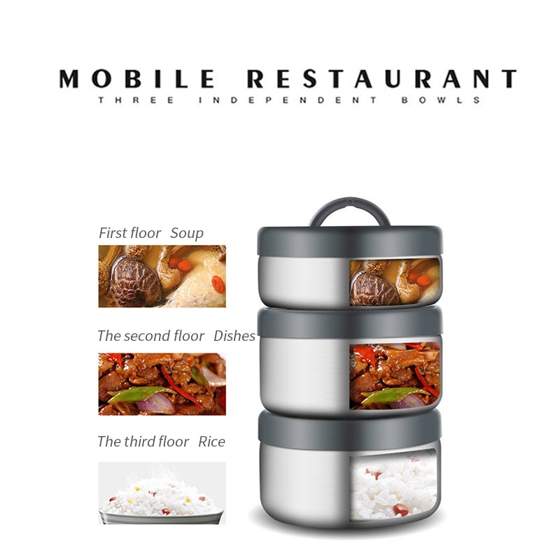 Tianxi Roestvrij Staal Voedsel Heater Japanse Lunchbox Keuken Voedsel Doos Draagbare Picknick Bento Box