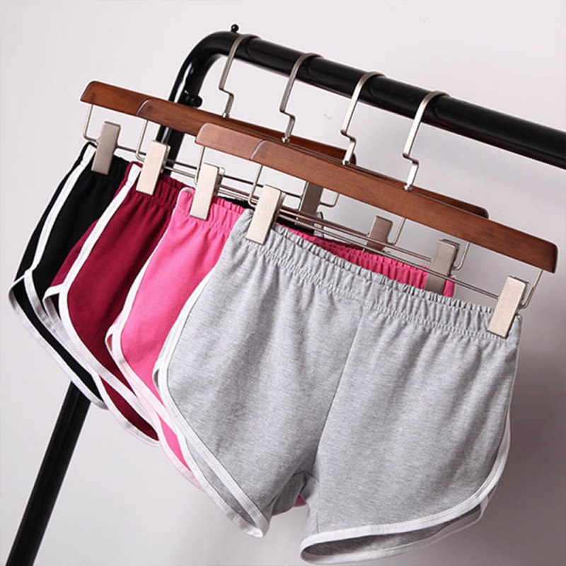 Summer Street Shorts Women Elastic Waist Short Pants Women All-match Loose Solid Soft Cotton Casual Short Femme