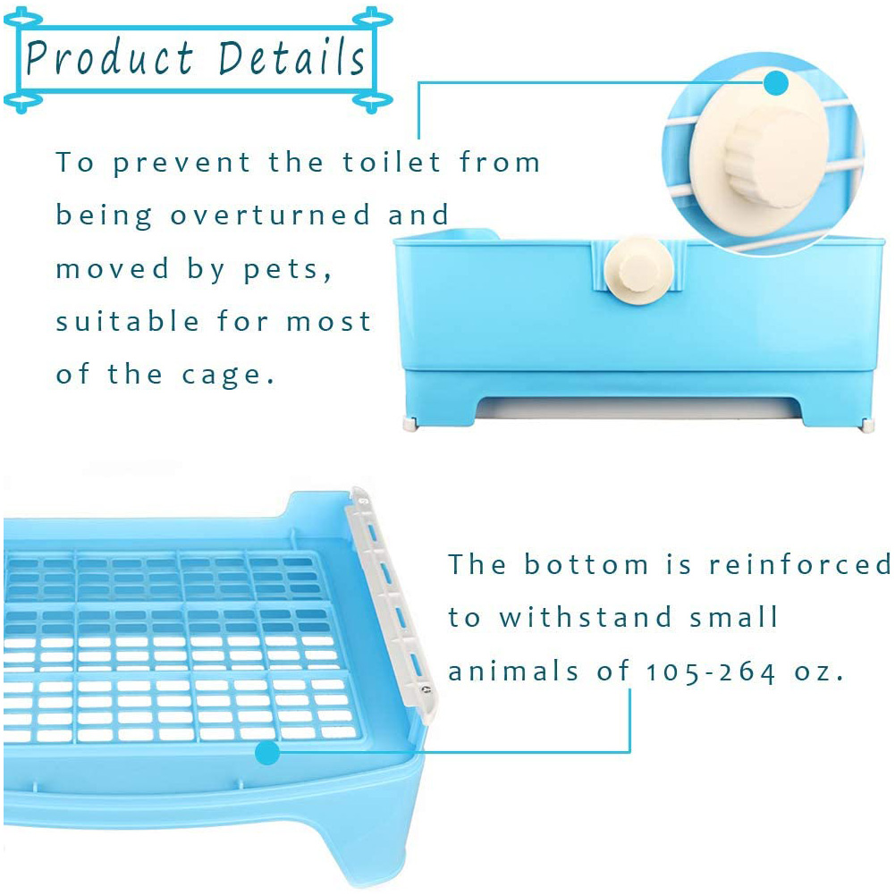 Große Kaninchen Wc Kasten Trainer Töpfchen Ecke Tablett Wurf mit Schublade Haustier Pfanne Für Erwachsene Hamster Guinea Schwein Frettchen Galesaur Hase