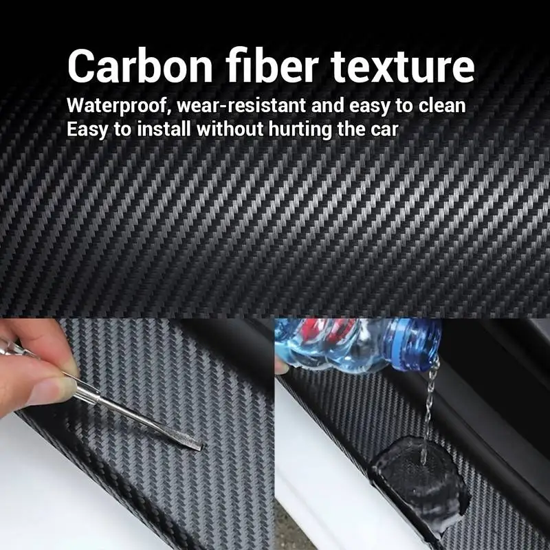 Fita adesiva de fibra de carbono para carro, fita de pano automotiva, à prova d'água, adesivo decorativo, seladores, hardware para casa