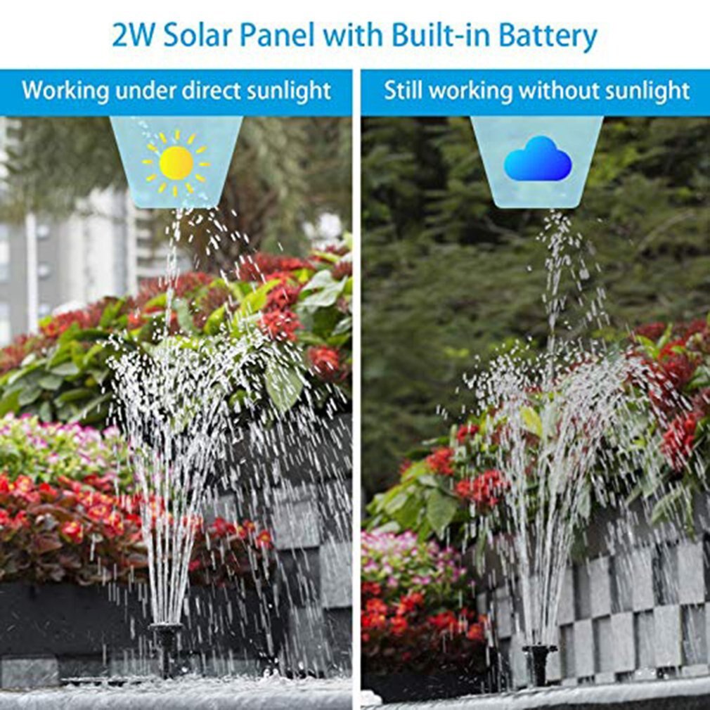 Solar water pump for floating outdoor pool running water floating fountain Garden Fountain Pool Watering Pond Solar Pump