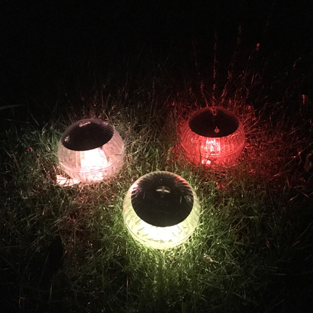 7 kleur Zonne-energie lampen Panel Self-Opladen Drijvende LED Bal voor Tuin Vijvers Gazon lampen Landschap Yard LED nachtlampje