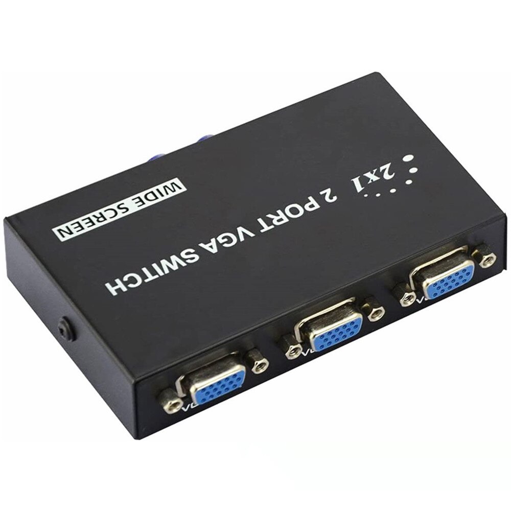 2 In 1 Heraus Mini 2 Port VGA Selector Box VGA/SVGA Manuelle Sharing Selector Switch Box Switcher Splitter für LCD PC Monitor