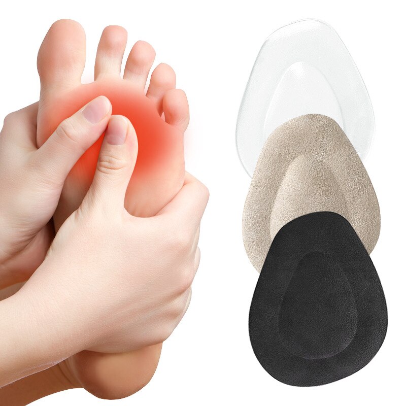 Plantillas de Gel de silicona antideslizantes para mujer, zapatos de tacón alto, sandalias, plantilla para aliviar el dolor en el antepié, talla media