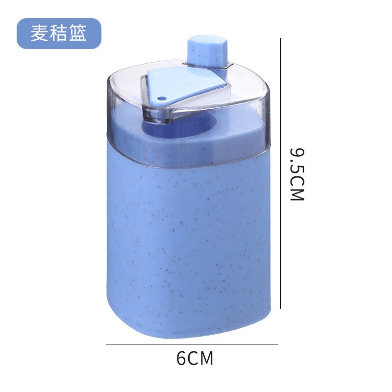 Toothpick Box Automatic Pop-up Home Living Room Pressed Toothpick Cartridge Can Portable Toothpick Cartridge: Nordic blue