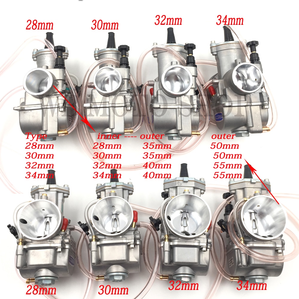 Jingbin pwk 28 pwk 28 30 32 34 mm karburator motorcykel atv buggy quad go kart dirt bike jet boat fit 2t 4t jog dio