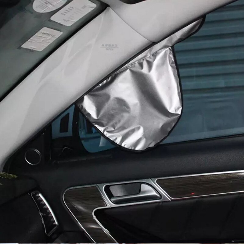 Car Snow Protect Cover Magnetic Windshield Ice Sun Frost Protector Tarp Sun Shield Black silver Color Version