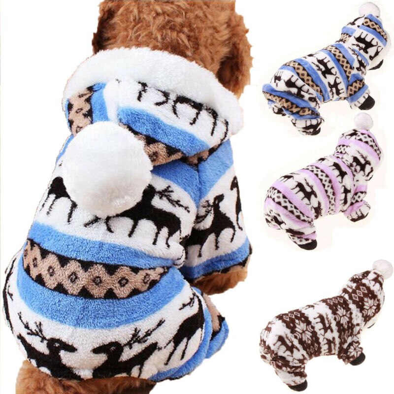 Welpen Hund Winter Gesamt Kleidung Bekleidung Nette Haustier Jumper Hoodie Mantel Kostümich